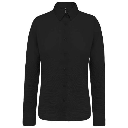 Női hosszú ujjú stretch pamut ing – karcsúsított fazon, elasztános, elegáns viselet, 97 % pamut+3% elasztán, XS-től 2XL-ig, több színben