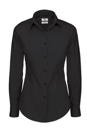 B&C Black Tie LSL /women, női hosszú ujjú ing, XS-től 2XL-ig, KIFUTÓ!