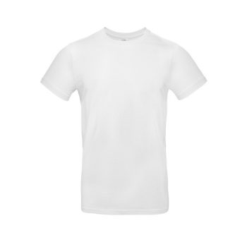 B&C #E 190 fehér rövid ujjú, kerek nyakú póló, 1005 pamut, 185 gr, 3XL-5XL-ig - ingek, pólók - Tartex munkaruházat