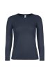 B&C #E 150 women, Színes női hosszú ujjú, kerek nyakú póló, XS-2XL-ig, 100 % pamut - női hosszú ujjú póló - Tartex munkaruházat