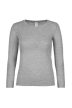 B&C #E 150 women, Színes női hosszú ujjú, kerek nyakú póló, XS-2XL-ig, 100 % pamut - női hosszú ujjú póló - Tartex munkaruházat