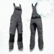 Urgent Strech kantáros nadrág Szürke-Fekete, 265 gr, 60%pamut+38%PE+2% Spandex, 46-62-ig - kantáros munkanadrág, kertésznadrág - Tartex munkaruházat