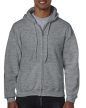 Gildan Heavy Blend Full Zip Hooded Sweathirt kapucnis pulóver, kardigán, 50% pamut+50% PE, 280 gr, S-2XL-ig - pulóver - Tartex munkaruházat