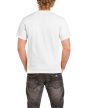 Gildan Ultra Cotton Adult T-Shirt, FEHÉR rövid ujjú, kerek nyakú póló, 100% pamut, 200 gr, 3-5XL-ig - férfi, unisex rövid ujjú póló - Tartex munkaruházat