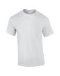 Gildan Ultra Cotton Adult T-Shirt, FEHÉR rövid ujjú, kerek nyakú póló, 100% pamut, 200 gr, 3-5XL-ig - férfi, unisex rövid ujjú póló - Tartex munkaruházat