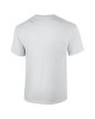 Gildan Ultra Cotton Adult T-Shirt, FEHÉR rövid ujjú, kerek nyakú póló, 100% pamut, 200 gr, 3-5XL-ig - férfi, unisex rövid ujjú póló - Tartex munkaruházat