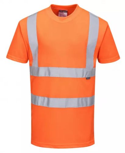 Láthatósági Fluo Narancs kereknyakú póló, 3-5XL-ig