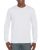 Gildan Ultra Cotton Adult Long Sleeve T-Shirt, Fehér hosszú ujjú, kerek nyakú póló, 100% pamut, 193 gr,  3XL-5XL-ig - férfi, unisex hosszú ujjú póló - Tartex munkaruházat