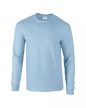 Gildan Ultra Cotton Adult Long Sleeve T-Shirt, SZÍNES hosszú ujjú kerek nyakú póló, 100% pamut, 203 GR, 3XL-4XL-ig - férfi, unisex hosszú ujjú póló - Tartex webáruház