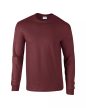 Gildan Ultra Cotton Adult Long Sleeve T-Shirt, SZÍNES hosszú ujjú kerek nyakú póló, 100% pamut, 203 GR, 3XL-4XL-ig - férfi, unisex hosszú ujjú póló - Tartex webáruház