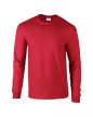 Gildan Ultra Cotton Adult Long Sleeve T-Shirt, SZÍNES hosszú ujjú kerek nyakú póló, 100% pamut, 203 GR, 3XL-4XL-ig - férfi, unisex hosszú ujjú póló - Tartex webáruház