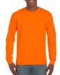 Gildan Ultra Cotton Adult Long Sleeve T-Shirt, SZÍNES hosszú ujjú kerek nyakú póló, 100% pamut, 203 GR, 3XL-4XL-ig - férfi, unisex hosszú ujjú póló - Tartex webáruház