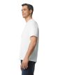 Gildan Light Cotton Adult T-Shirt, FEHÉR rövid ujjú, kerek nyakú póló, 100% pamut, 3XL-es - férfi, unisex rövid ujjú póló - Tartex munkaruházat