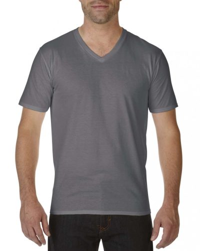 Gildan Premium V-Neck T, SZÍNES rövid ujjú "V" nyakú póló,100% pamut, 180g, S-2XL-ig - férfi, unisex rövid ujjú póló - Tartex munkaruházat
