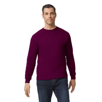 Gildan Heavy Cotton, Színes hosszú ujjú, kerek nyakú póló, 100% pamut, 185 gr, S-3XL-ig - férfi, unisex hosszú ujjú póló - Tartex munkaruházat