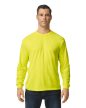 Gildan Heavy Cotton, Színes hosszú ujjú, kerek nyakú póló, 100% pamut, 185 gr, S-3XL-ig - férfi, unisex hosszú ujjú póló - Tartex munkaruházat