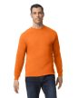 Gildan Heavy Cotton, Színes hosszú ujjú, kerek nyakú póló, 100% pamut, 185 gr, S-3XL-ig - férfi, unisex hosszú ujjú póló - Tartex munkaruházat