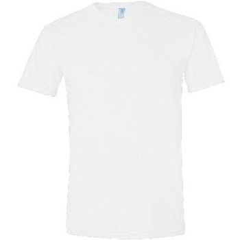 Gildan Softstyle rövid ujjú póló – kerek nyakú, 100% pamut, 145 g/m², Eurofit szabás, FEHÉR, S-2XL-ig - férfi, unisex rövid ujjú póló - Tartex munkaruházat