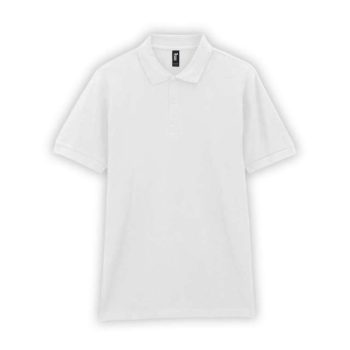   Gildan Premium Cotton Double Piqué galléros póló – klasszikus pamut piké ing, Fehér, 100% pamut, 220 gr, 3XL-es