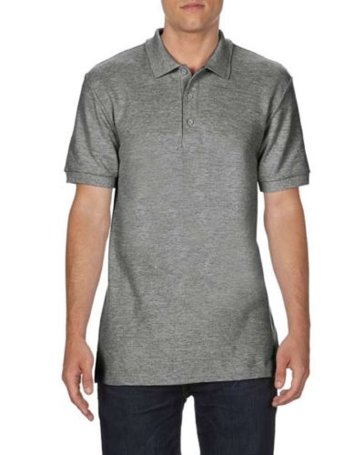Gildan PREMIUM COTTON® ADULT DOUBLE PIQUÉ POLO, Színes galléros, rövid ujjú póló, 100% pamut, 220 gr, S-2XL-ig