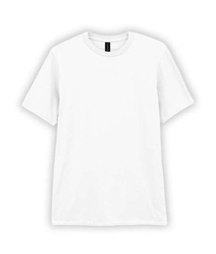 Gildan Softstyle Adult T-Shirt, FEHÉR rövid ujjú, kerek nyakú póló, 144 gr, S-2XL-ig