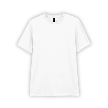 Gildan Softstyle Adult T-Shirt, FEHÉR rövid ujjú, kerek nyakú póló, 144 gr, 3XL - férfi, unisex rövid ujjú póló - Tartex munkaruházat
