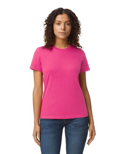 Gildan SOFTSTYLE® MIDWEIGHT WOMENS'S T-Shirt, női rövid ujjú, kerek nyakú póló, S-3XL-ig, 100% pamut, TÖBB SZÍNBEN!