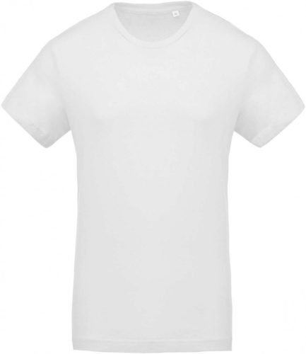 Kariban rövid ujjú póló, fehér, 100% organikus pamut, 2-3XL, 155 gr