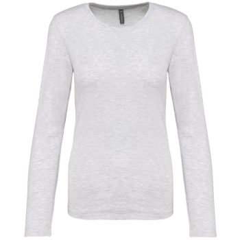 Kariban női hosszú ujjú, kerek nyakú póló, S-3XL-ig, 98% pamut+2% PE, - női hosszú ujjú póló - Tartex munkaruházat