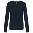 Kariban női hosszú ujjú, kerek nyakú póló, S-3XL-ig, 98% pamut+2% PE, - női hosszú ujjú póló - Tartex munkaruházat