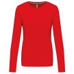 Kariban női hosszú ujjú, kerek nyakú póló, S-3XL-ig, 98% pamut+2% PE, - női hosszú ujjú póló - Tartex munkaruházat