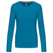 Kariban női hosszú ujjú, kerek nyakú póló, S-3XL-ig, 98% pamut+2% PE, - női hosszú ujjú póló - Tartex munkaruházat