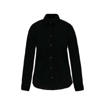 Női hosszú ujjú stretch pamut ing – elasztánnal, karcsúsított fazonban, OEKO-TEX®, 97 % pamut+3% elasztán, XS-től 2XL-ig, több színben - női hosszú ujjú ing - Tartex munkaruházat