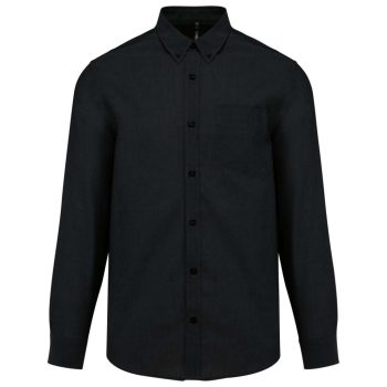 Kariban Long Sleeve Oxford Shirt, férfi hosszú ujjú ing, 70 % PAMUT+30% PE, S-től 6XL-ig, TÖBB SZÍNBEN! - férfi hosszú ujjú ing - Tartex munkaruházat