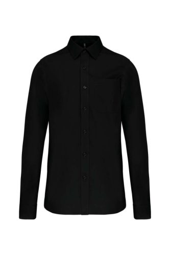 Férfi hosszú ujjú pamut ing – 125 g/m² puplin, cápagallér, könnyen vasalható, 100 % PAMUT, S-től 3XL-ig, TÖBB SZÍNBEN!
