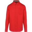 Férfi hosszú ujjú twill pamut ing – 155 g/m², legombolható gallér, OEKO-TEX® tanúsítvány, 100 % PAMUT, XS-től 4XL-ig, TÖBB SZÍNBEN! - férfi hosszú ujjú ing - Tartex munkaruházat