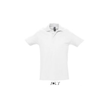 Sol's Spring II FEHÉR galléros, rövid ujjú póló, 100% pamut, 210 gr, S-2XL-ig - ingek, pólók - Tartex munkaruházat